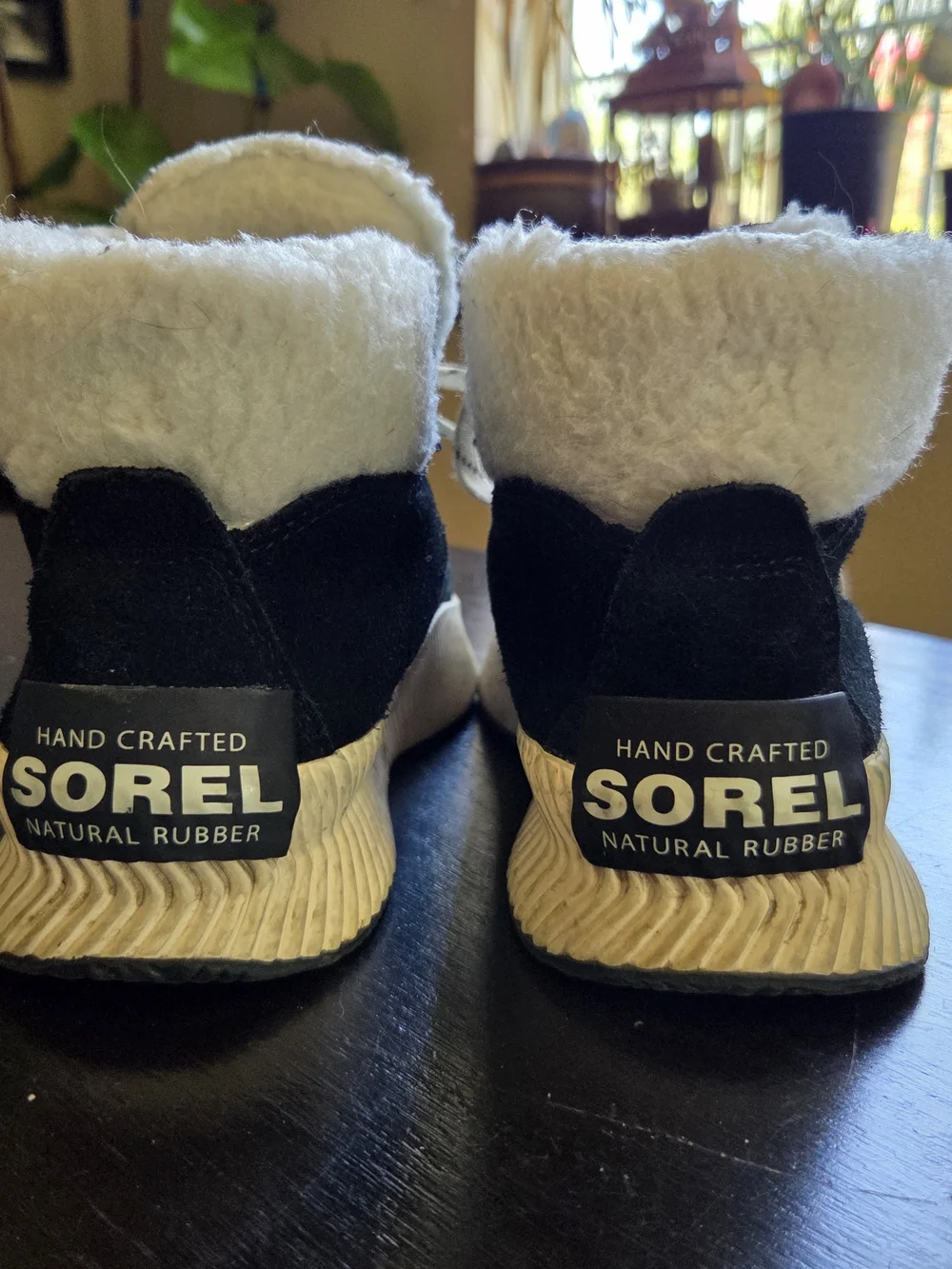 Sorel Black, White & Red Women's Boot Interior - Sorel